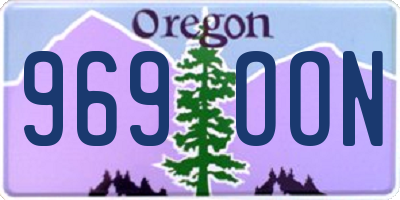 OR license plate 969OON