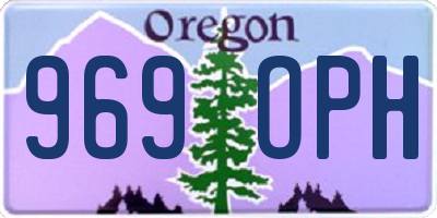 OR license plate 969OPH