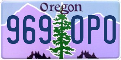 OR license plate 969OPO