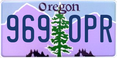 OR license plate 969OPR