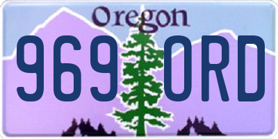 OR license plate 969ORD