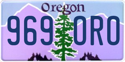OR license plate 969ORO
