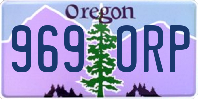 OR license plate 969ORP