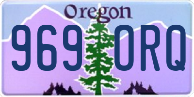 OR license plate 969ORQ