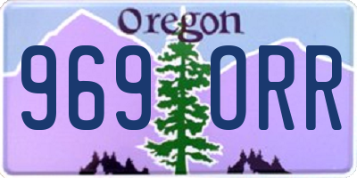 OR license plate 969ORR