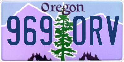 OR license plate 969ORV