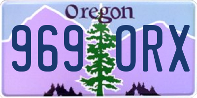 OR license plate 969ORX