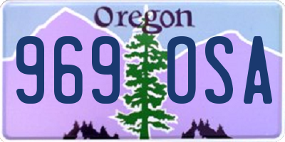 OR license plate 969OSA