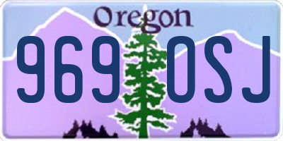 OR license plate 969OSJ