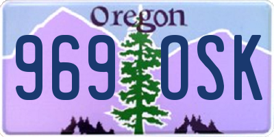 OR license plate 969OSK