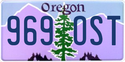 OR license plate 969OST