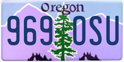 OR license plate 969OSU