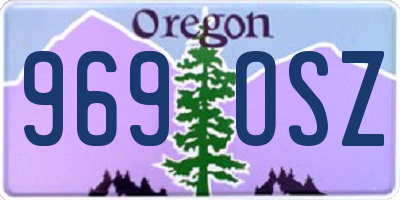 OR license plate 969OSZ