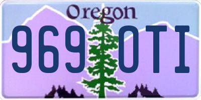 OR license plate 969OTI