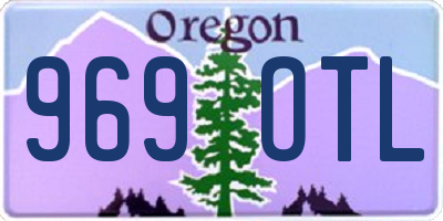 OR license plate 969OTL