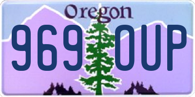 OR license plate 969OUP