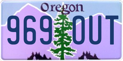 OR license plate 969OUT