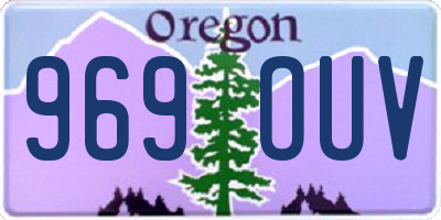 OR license plate 969OUV