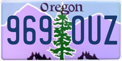 OR license plate 969OUZ