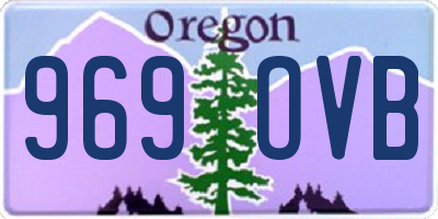 OR license plate 969OVB