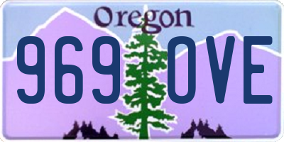 OR license plate 969OVE