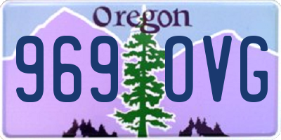 OR license plate 969OVG