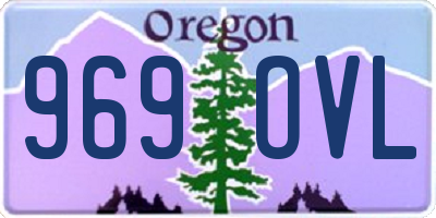 OR license plate 969OVL