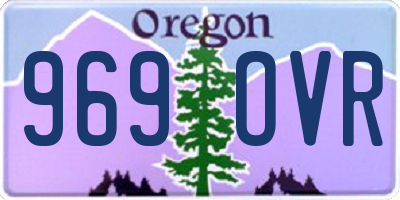 OR license plate 969OVR