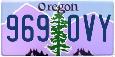 OR license plate 969OVY