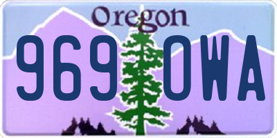 OR license plate 969OWA