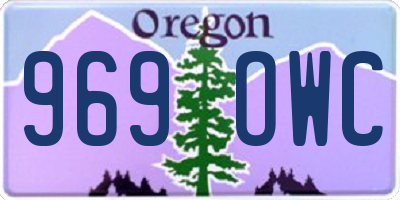 OR license plate 969OWC