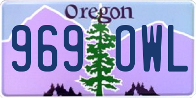 OR license plate 969OWL