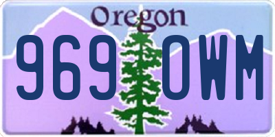 OR license plate 969OWM
