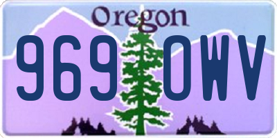 OR license plate 969OWV