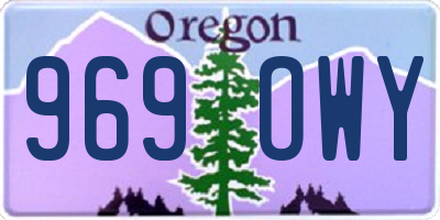 OR license plate 969OWY