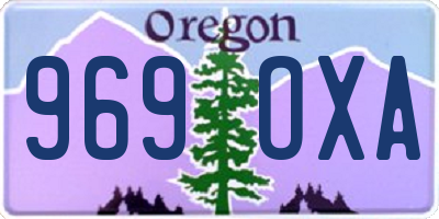 OR license plate 969OXA