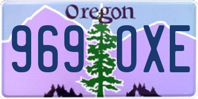 OR license plate 969OXE