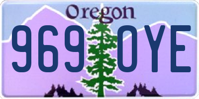 OR license plate 969OYE