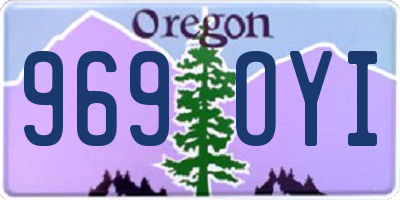 OR license plate 969OYI