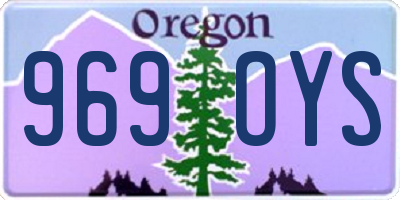 OR license plate 969OYS