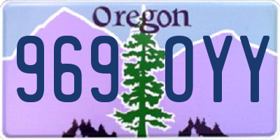 OR license plate 969OYY
