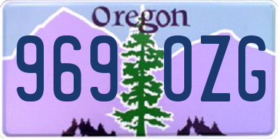 OR license plate 969OZG