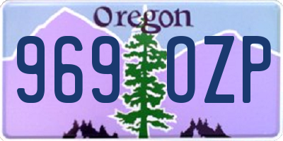 OR license plate 969OZP