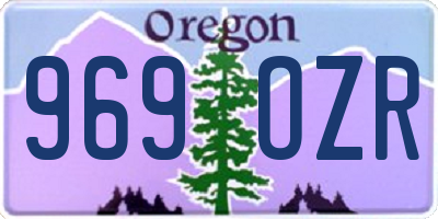 OR license plate 969OZR
