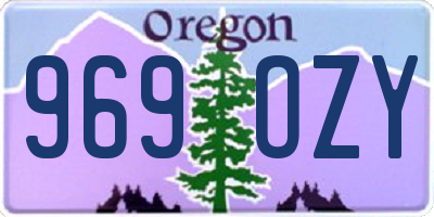 OR license plate 969OZY