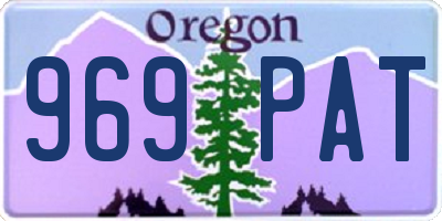 OR license plate 969PAT