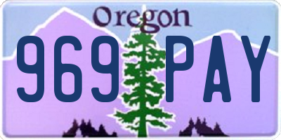 OR license plate 969PAY
