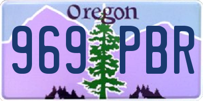 OR license plate 969PBR