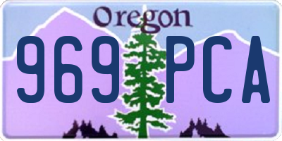 OR license plate 969PCA