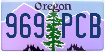 OR license plate 969PCB